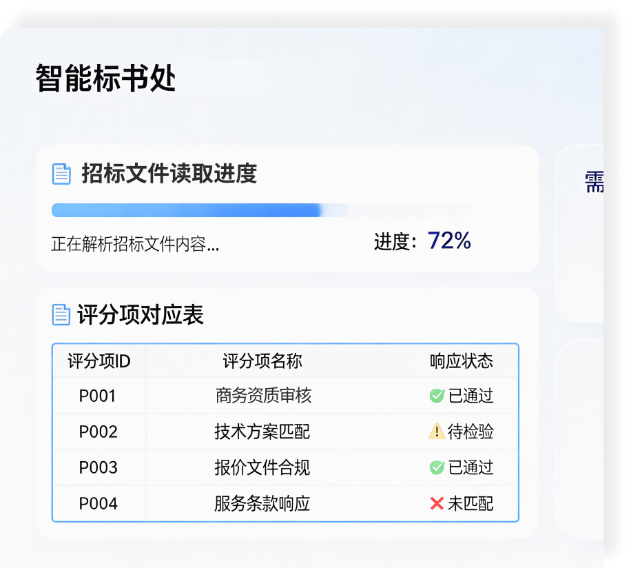 智能标书系统界面截图
